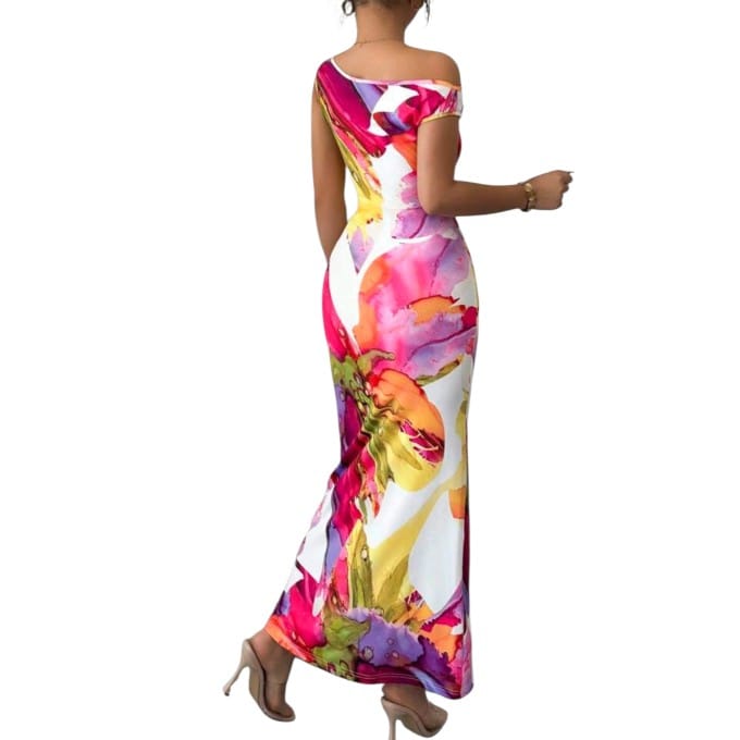 GlammeFab Asymetric Sleeve Dress