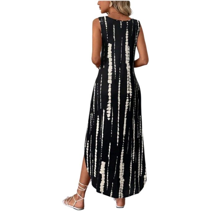 GlammeFab Side Slit Pocketed Dress