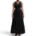 Side Cut Sleeveless Dress Black