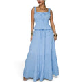 Two Piece Top & Skirt Blue